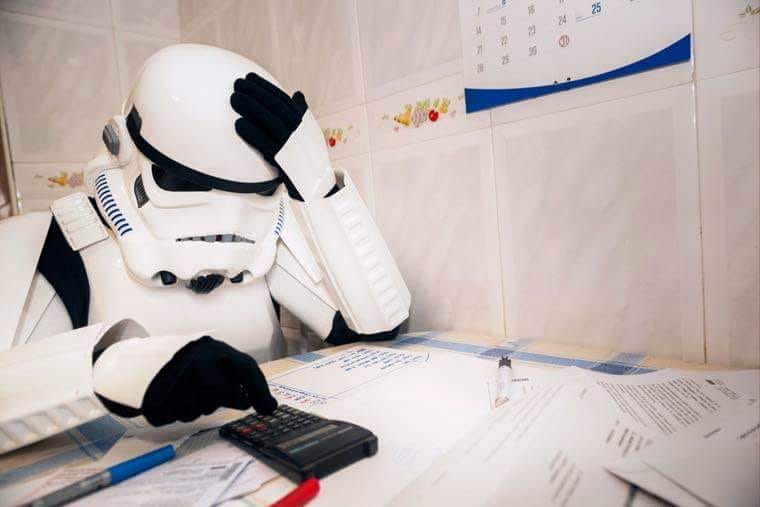 Stormtrooper Calculando